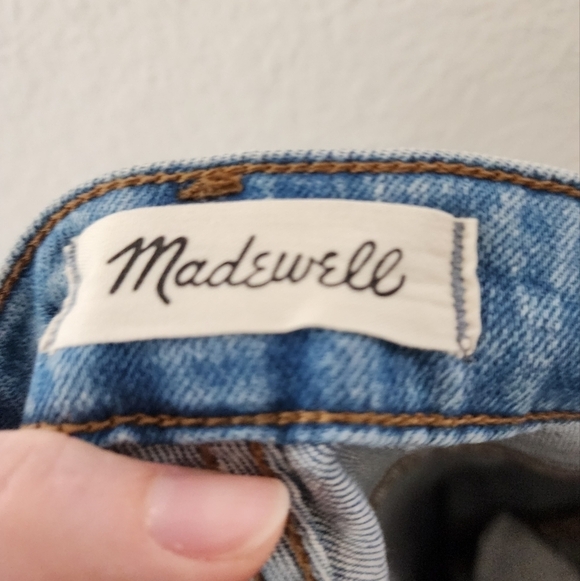 Madewell Danby Wash The Perfect Vintage Straight Distressed Jeans 24 - Picture 4 of 9